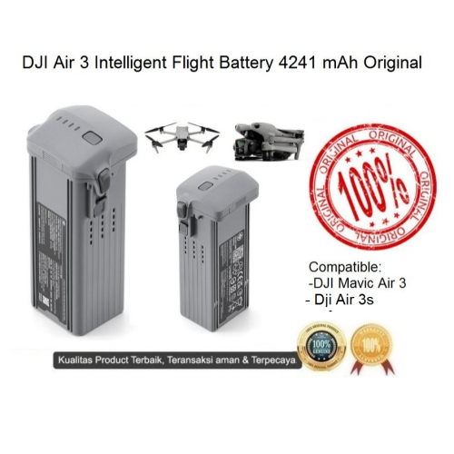 Dji Air 3 Battery - Dji Air 3S Batre - Dji Air 3 Baterai - Ori